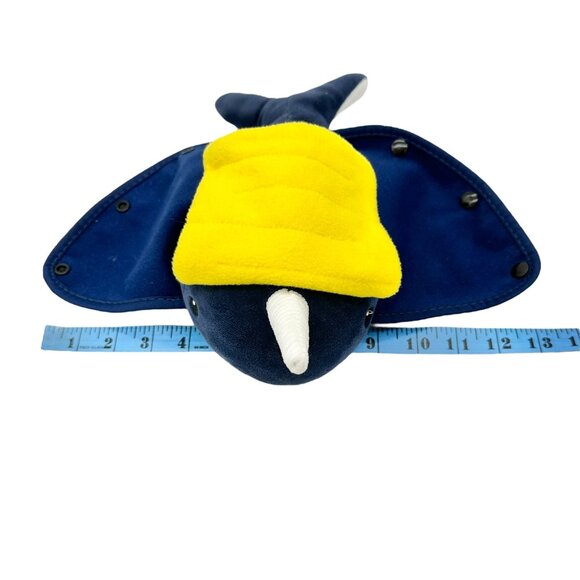 Sensory4U Narwhal Soft Plush Sensory Activity Toy For Ages 3+ Blue White Yellow - Picture 7 of 7